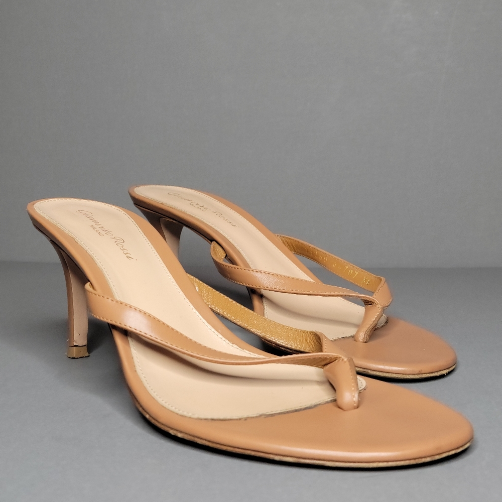 GIANVITO ROSSI Leather Calypso Thong Sandal